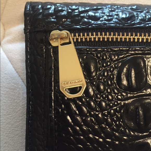 SOLD!!!! Black Crocodile Embossed Brahmin Wallet - Picture 4 of 5